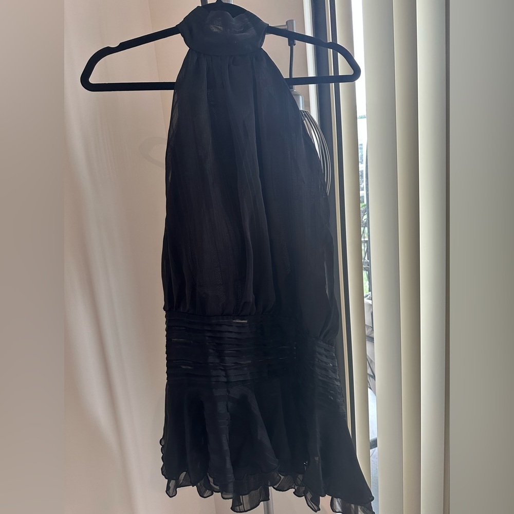 Peppermayo Willow Chiffon Mini Backless Dress size 0 NWT